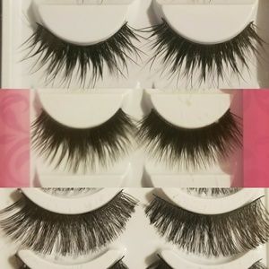 3 packs of false eyelashes